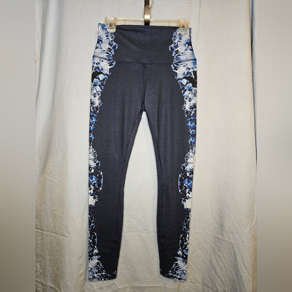 ALO Yoga High-Waist Airbrush In Dark Crystal Sky Blue - Size M